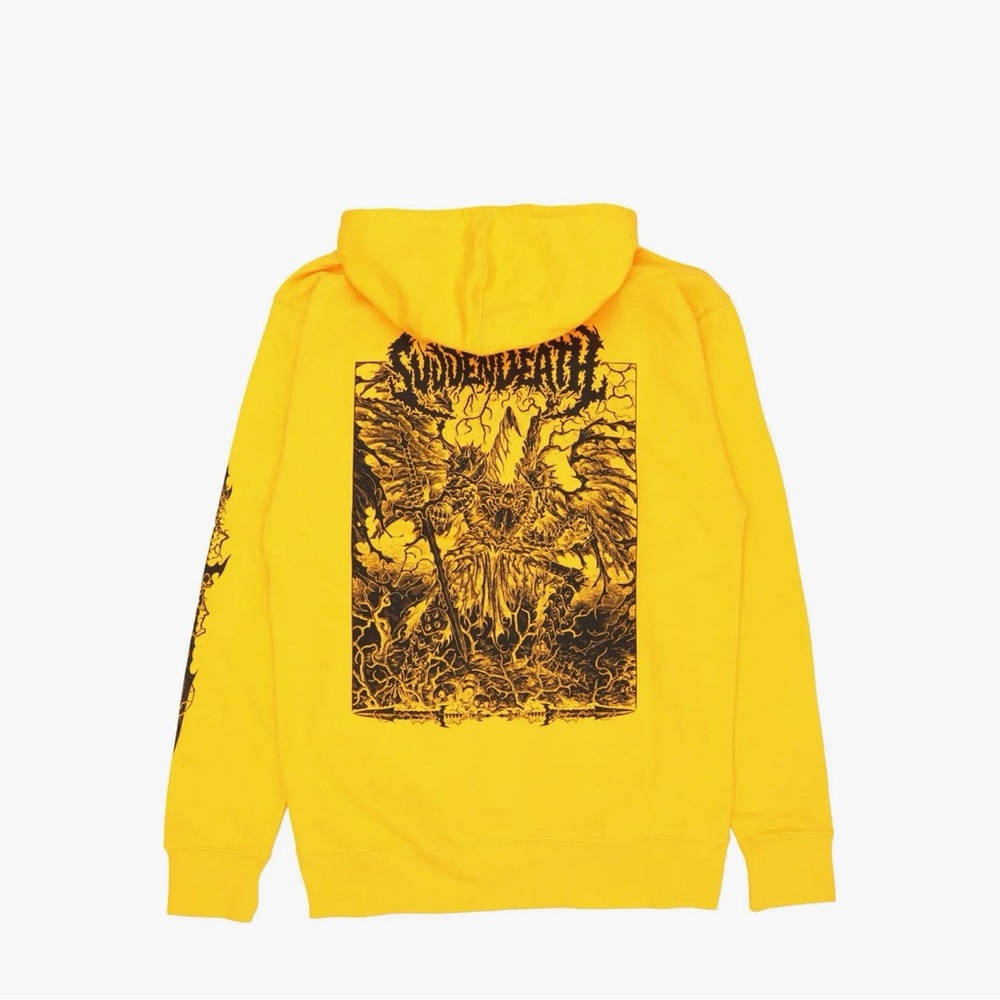 SVDDEN DEATH “Sorcerer” Yellow Hoodie - 
Size: XL - Picture 2 of 3
